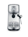 Compact espresso machine with ThermoJet start in 3 seconds, 54 mm lever at 19 g and steam nozzle for fine microfoam and full flavour.