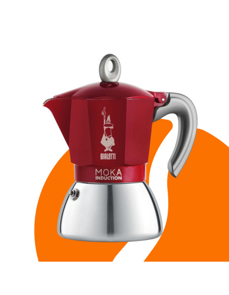 Bialetti Moka Induction 6 šálků červená NEW