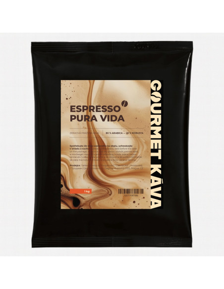 Espresso směs Pura Vida, zrnková