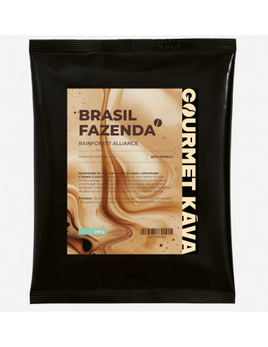 Brazílie Fazenda Rainforest, zrnková káva arabica