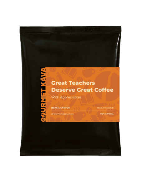 Coffee for teachers - Brasil Santos 250g, medium roast beans