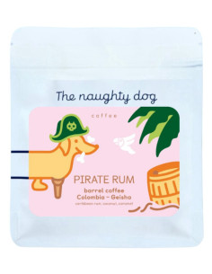 The Naughty dog PIRATE RUM barrel coffee - geisha 200g