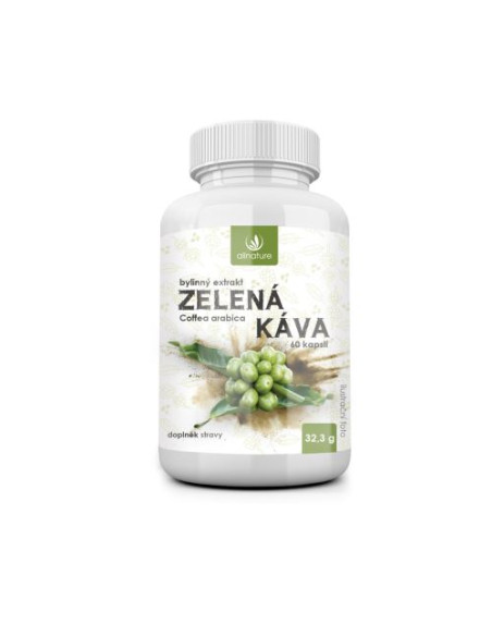 Allnature Zelená káva bylinný extrakt 60 kapslí