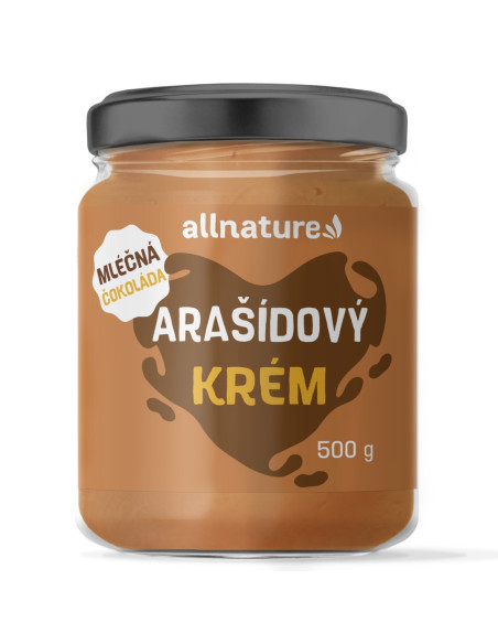Allnature Peanut Butter with Milk Chocolate 500 g