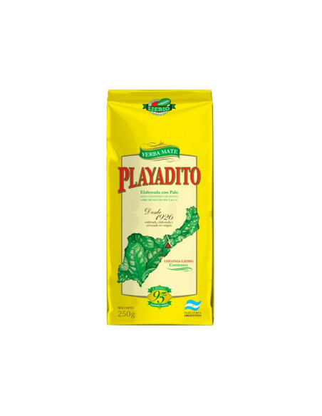 Playadito Yerba Maté, Elaborada con Palo, 500 g