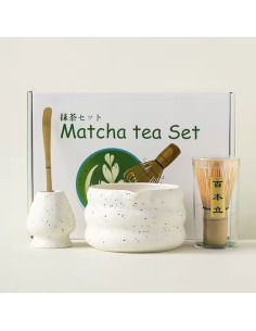 Kaffia Matcha Set - White