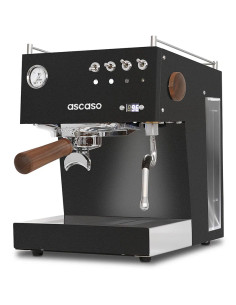 Espresso kávovar Ascaso Steel UNO PID černý s dřevěnými prvky 2
