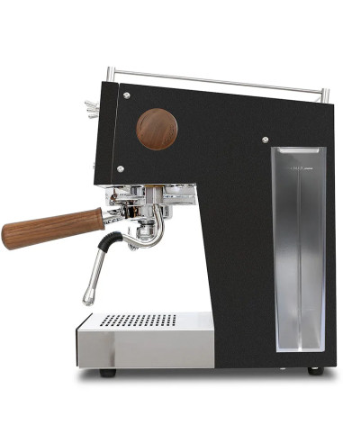 Ascaso Steel UNO PID Espresso Machine, Black with Wooden Accents