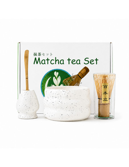 Kaffia Matcha Set - White
