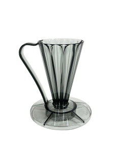 Cafec Flower Deep 27 Plastic Dripper, Black