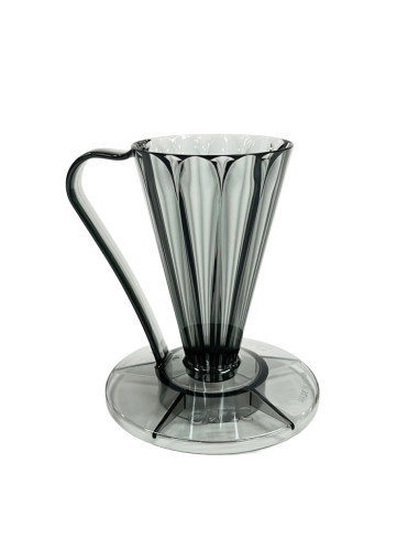 Cafec Flower Deep 27 Plastic Dripper, Black
