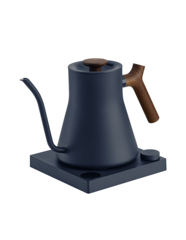 Fellow Stagg EKG PRO 900 ml Electric Kettle, Stone Blue with Wooden Handle
