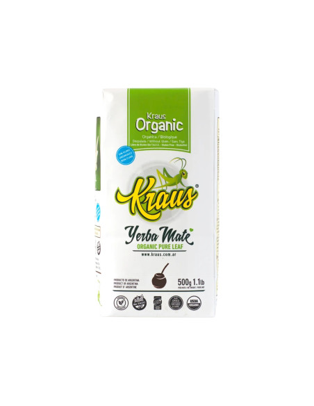 Kraus Organic Pure Leaf Yerba Maté, 500 g