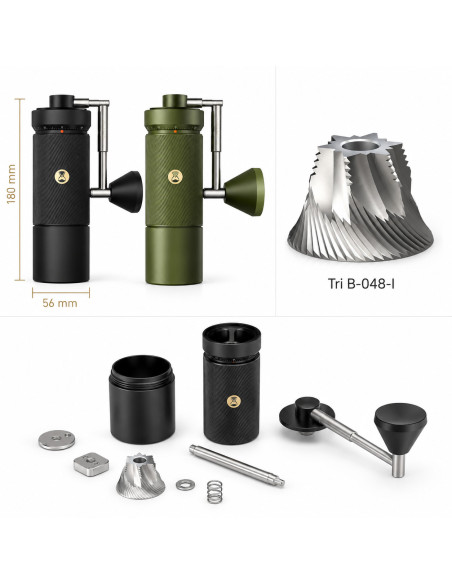 Timemore S5 Pro Manual Coffee Grinder, Green