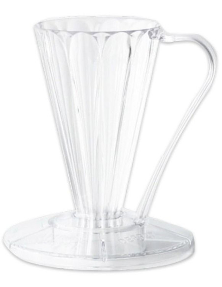 Cafec Flower Deep 27 Plastic Dripper (Clear)