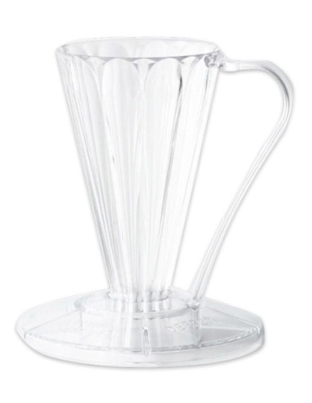 Cafec Flower Deep 27 Plastic Dripper (Clear)