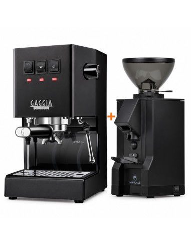 Bundle Gaggia Classic E24 Black + Eureka Mignon Manuale