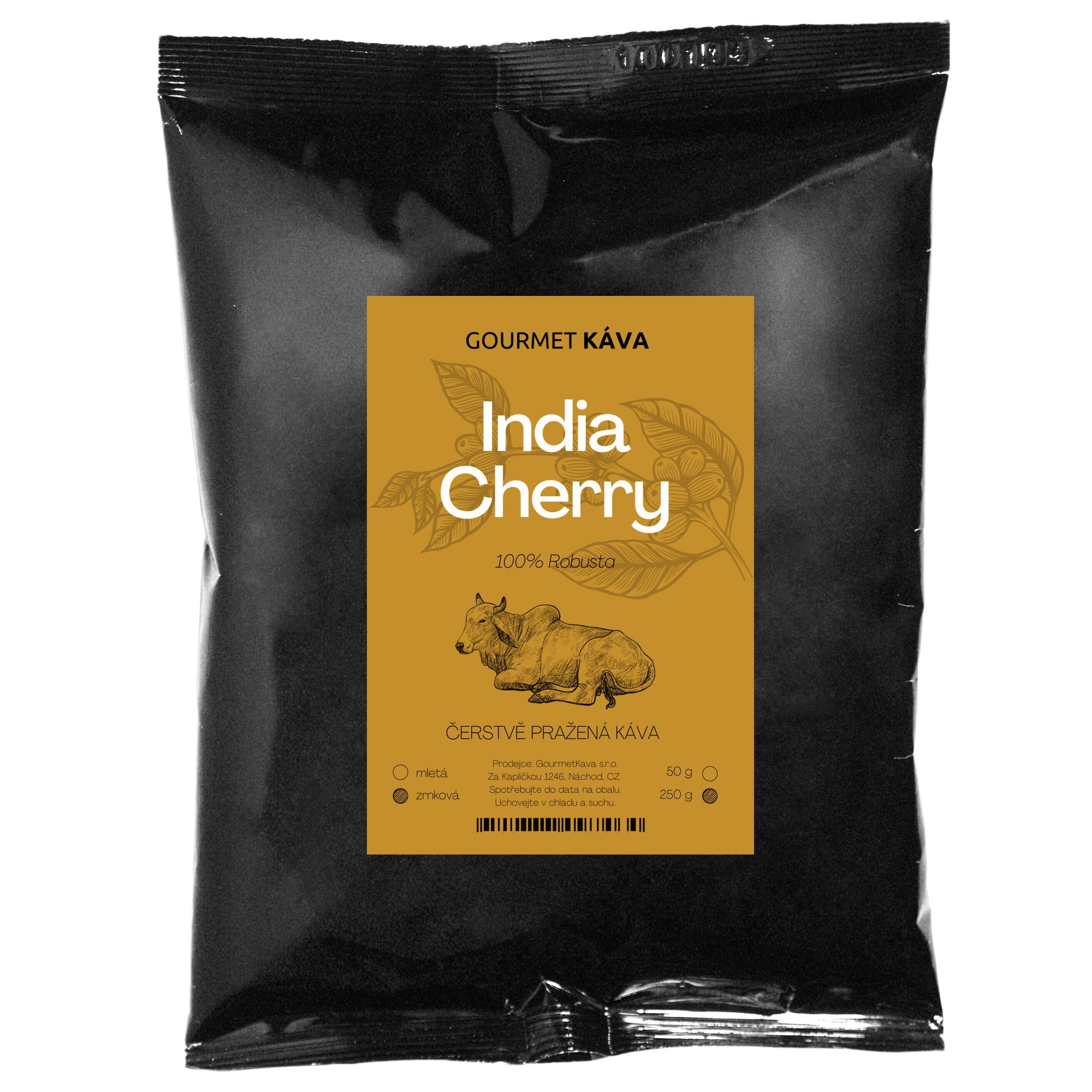 Káva Indie Cherry 250g,Indie Cherry, zrnková káva ROBUSTA