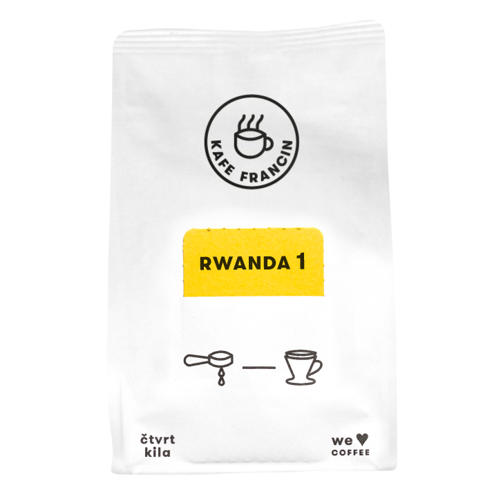 Káva Kafe Francin č. 3 (Rwanda) 250g, zrnková,Kafe Francin Rwanda Karambi 250g