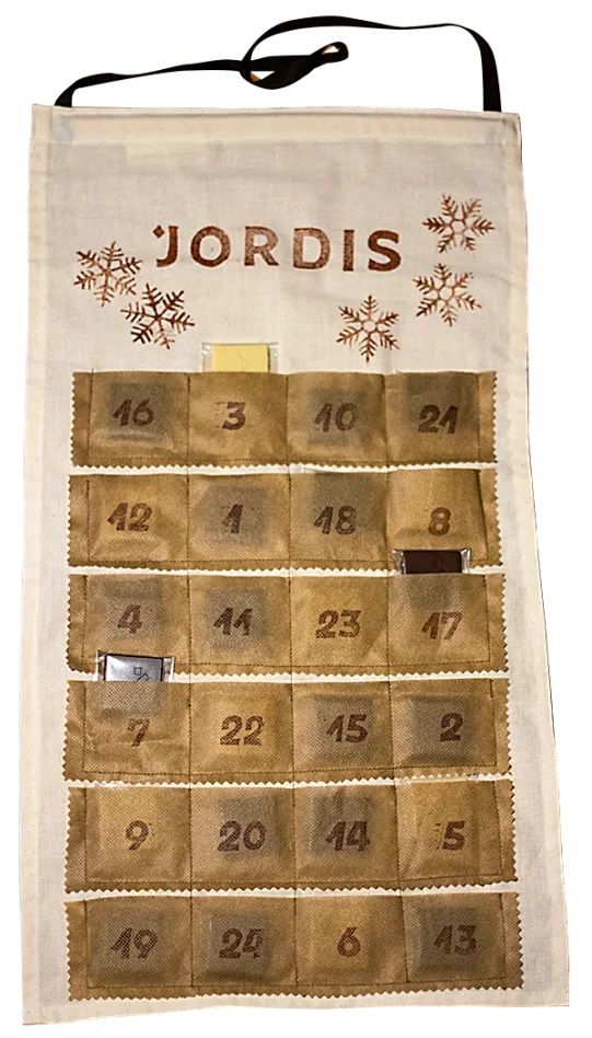 Čokoláda Jordis Adventní kalendář 24x4g,Čokoláda Jordis Adventní kalendář 24 x 4 g