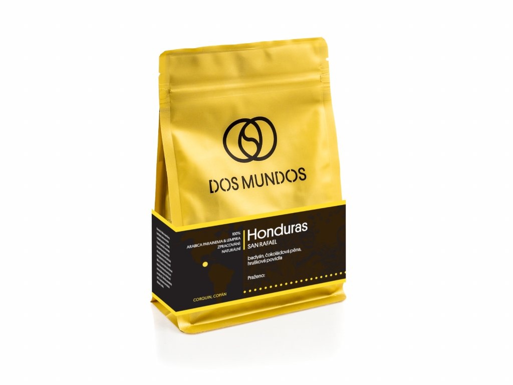 Káva Dos Mundos č. 1 (Honduras) 250g, zrnková,Dos Mundos Honduras San Rafael 250g