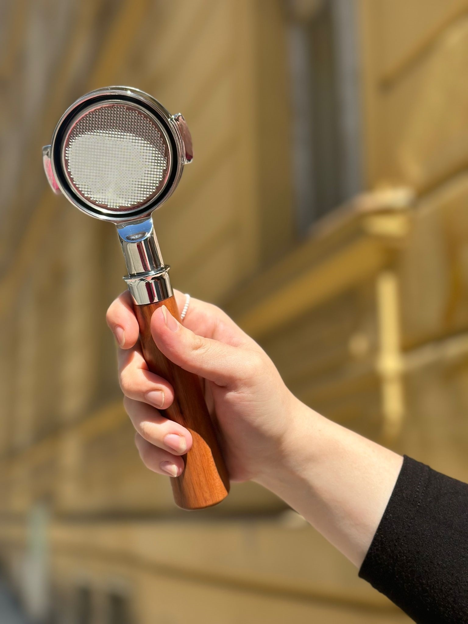 Kaffia Bottomless Portafilter 58mm / E61 (obrázek 5)