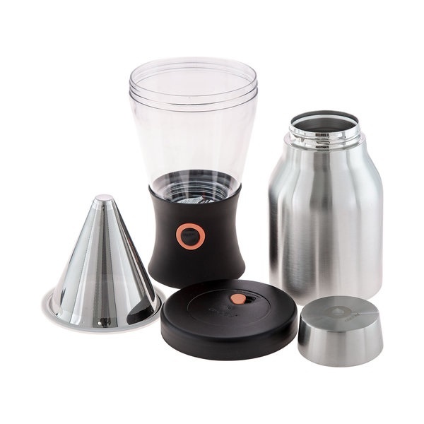 Asobu Cold Brewer - kávovar na ledovou i horkou kávu - stříbrný - Obrázek 3