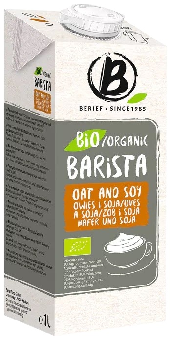 BIO ovesný nápoj Barista BERIEF 1 l - Sleva