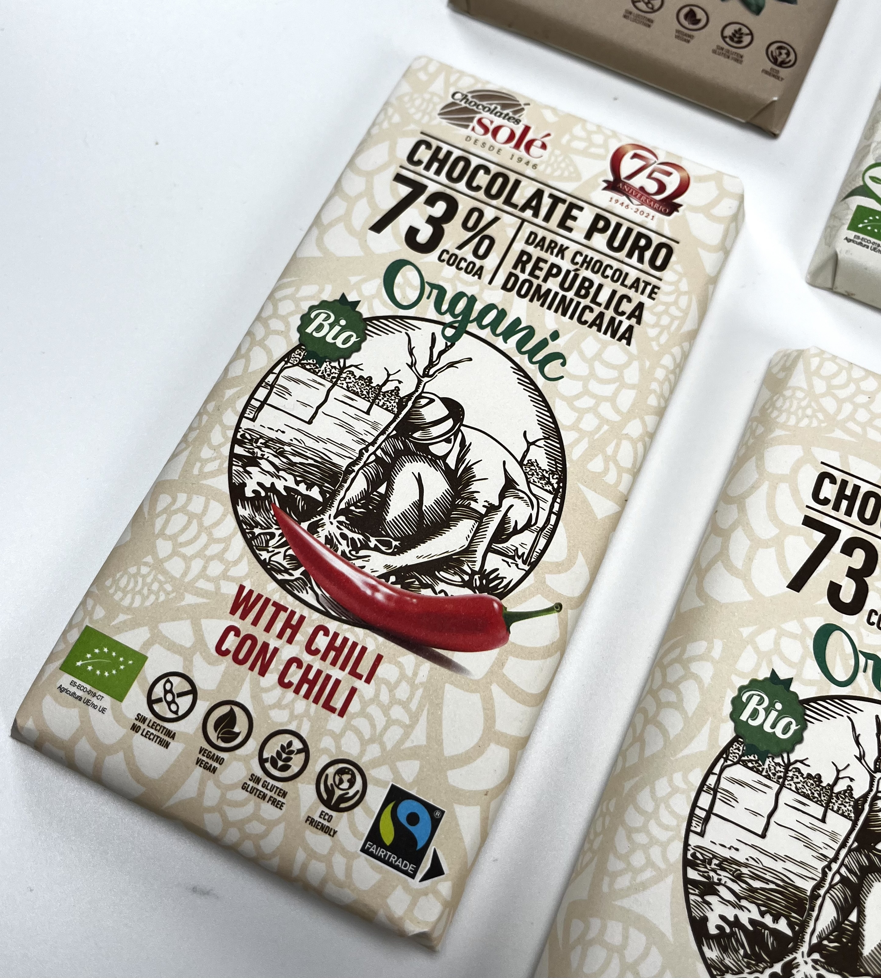 Chocolates Solé - 73% bio čokoláda s chilli - Obrázek 3