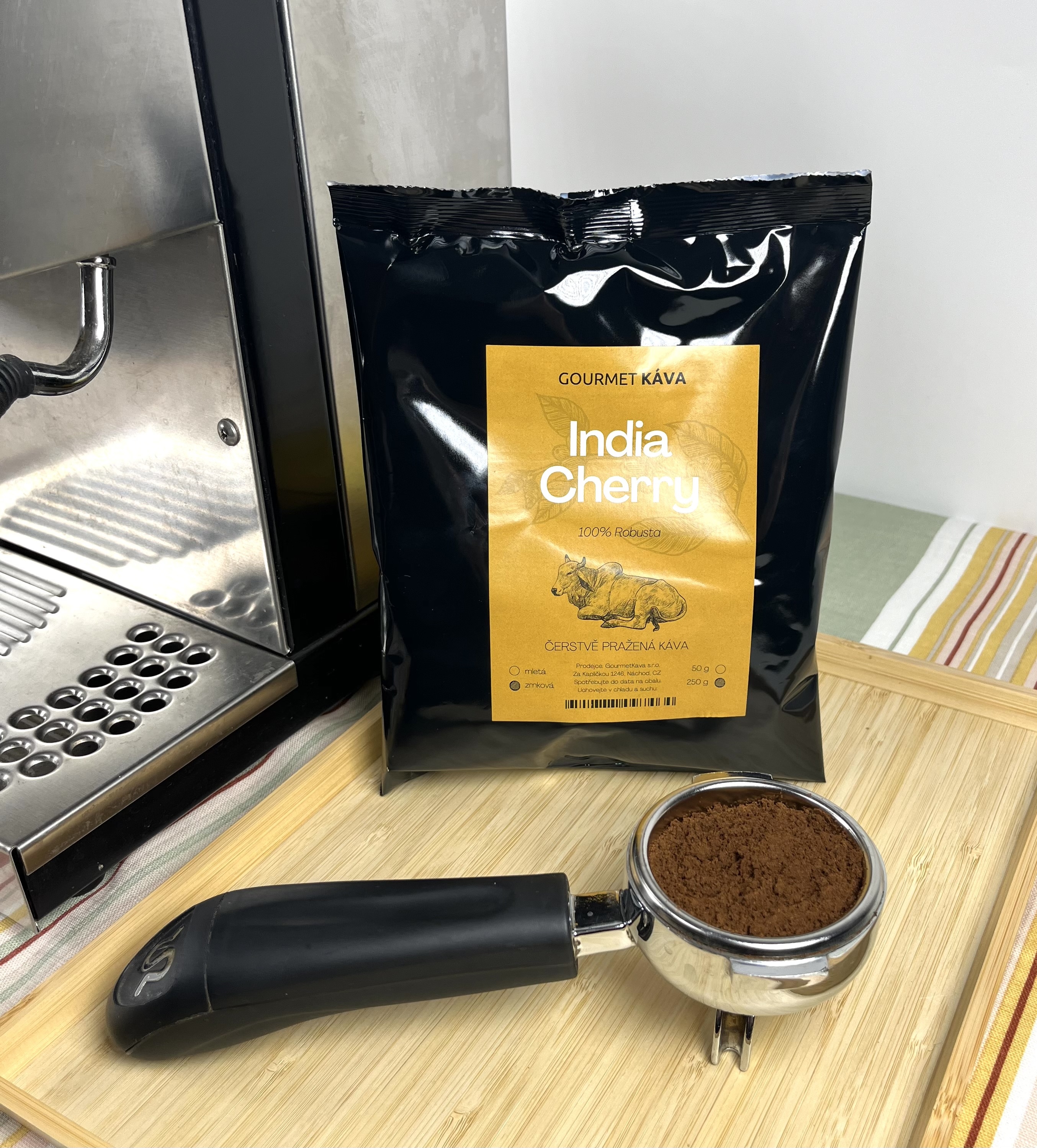 Indie Cherry, zrnková káva ROBUSTA - Obrázek 4