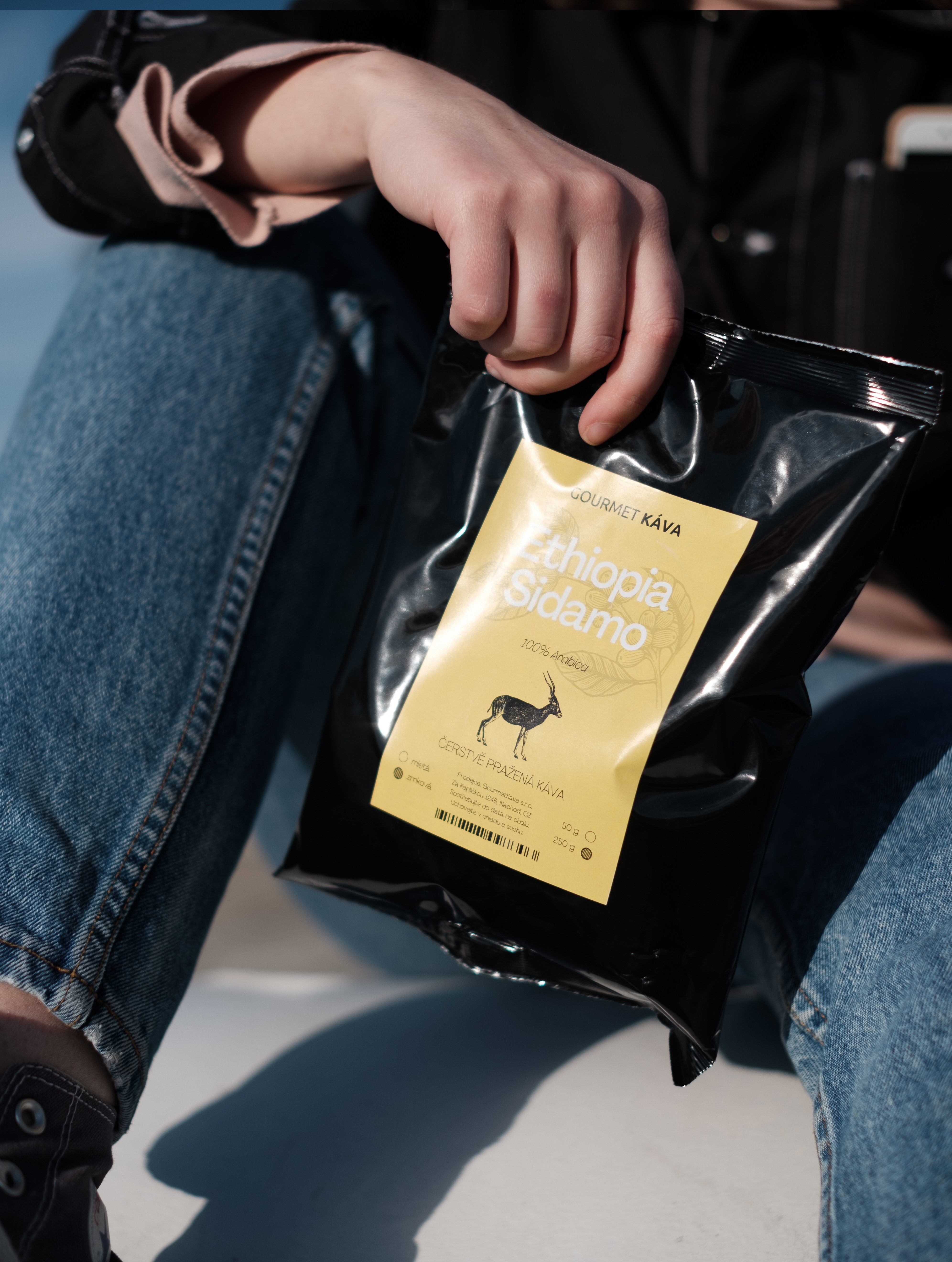 Etiopie Sidamo, zrnková káva arabica - Obrázek 3