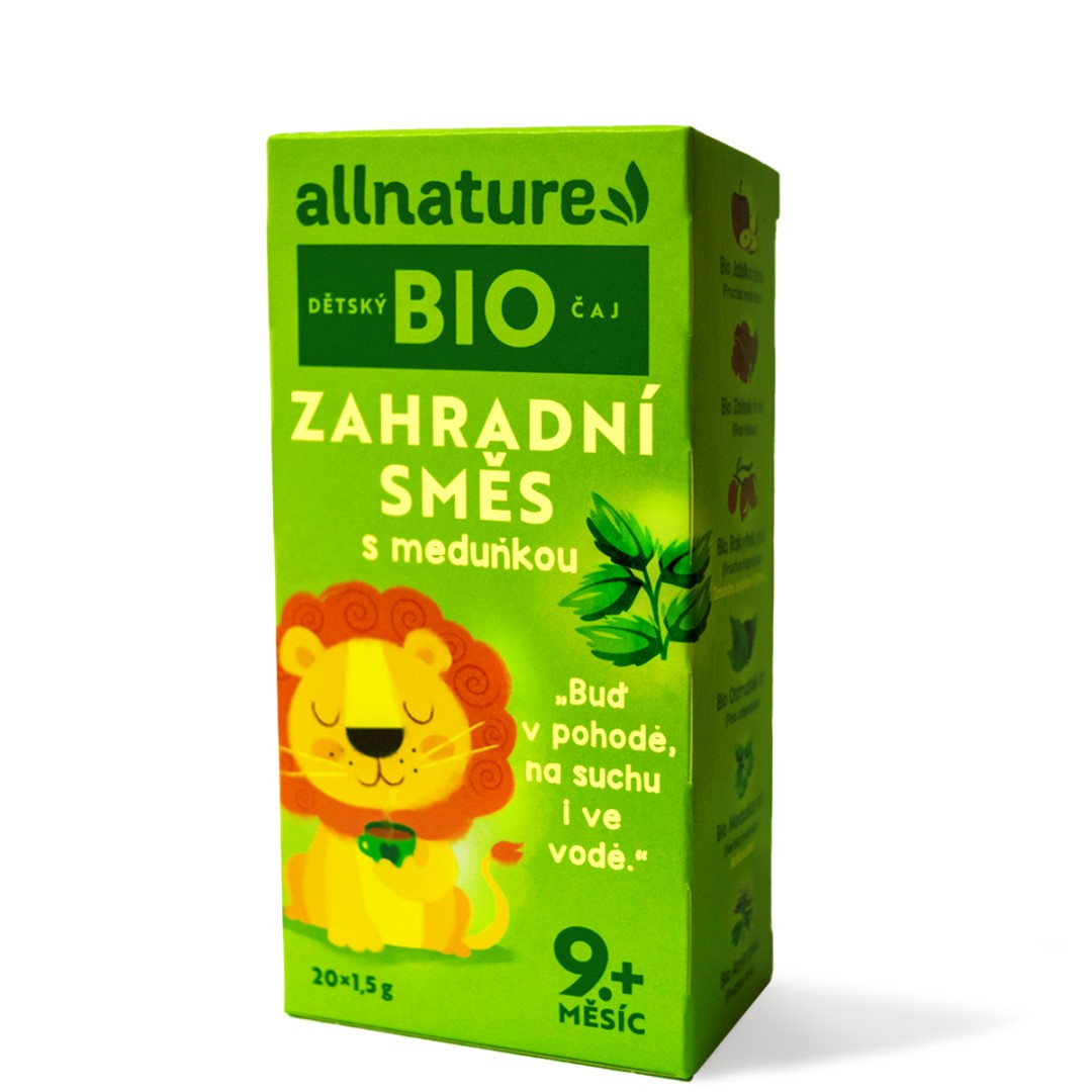 Allnature BIO Dětský čaj Zahradní směs s meduňkou 20x1,5 g - Obrázek 4