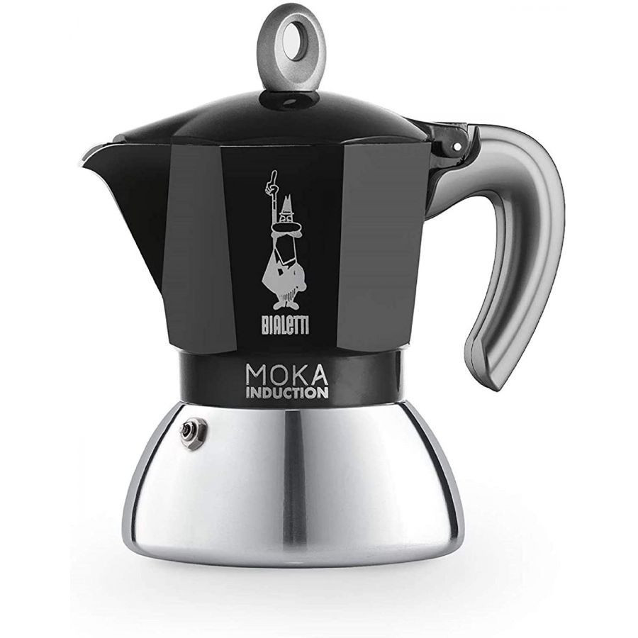 Bialetti Moka Induction 4 šálky černá - Kosmetická vada/SLEVA
