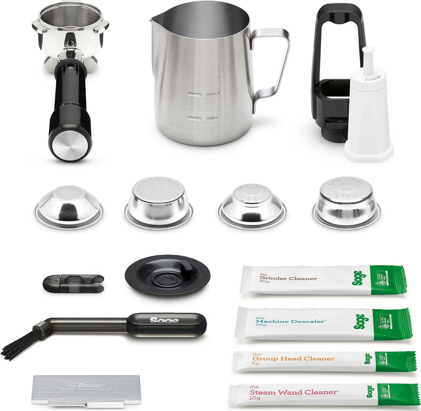 Pakový kávovar SAGE SES882BSS stříbrný