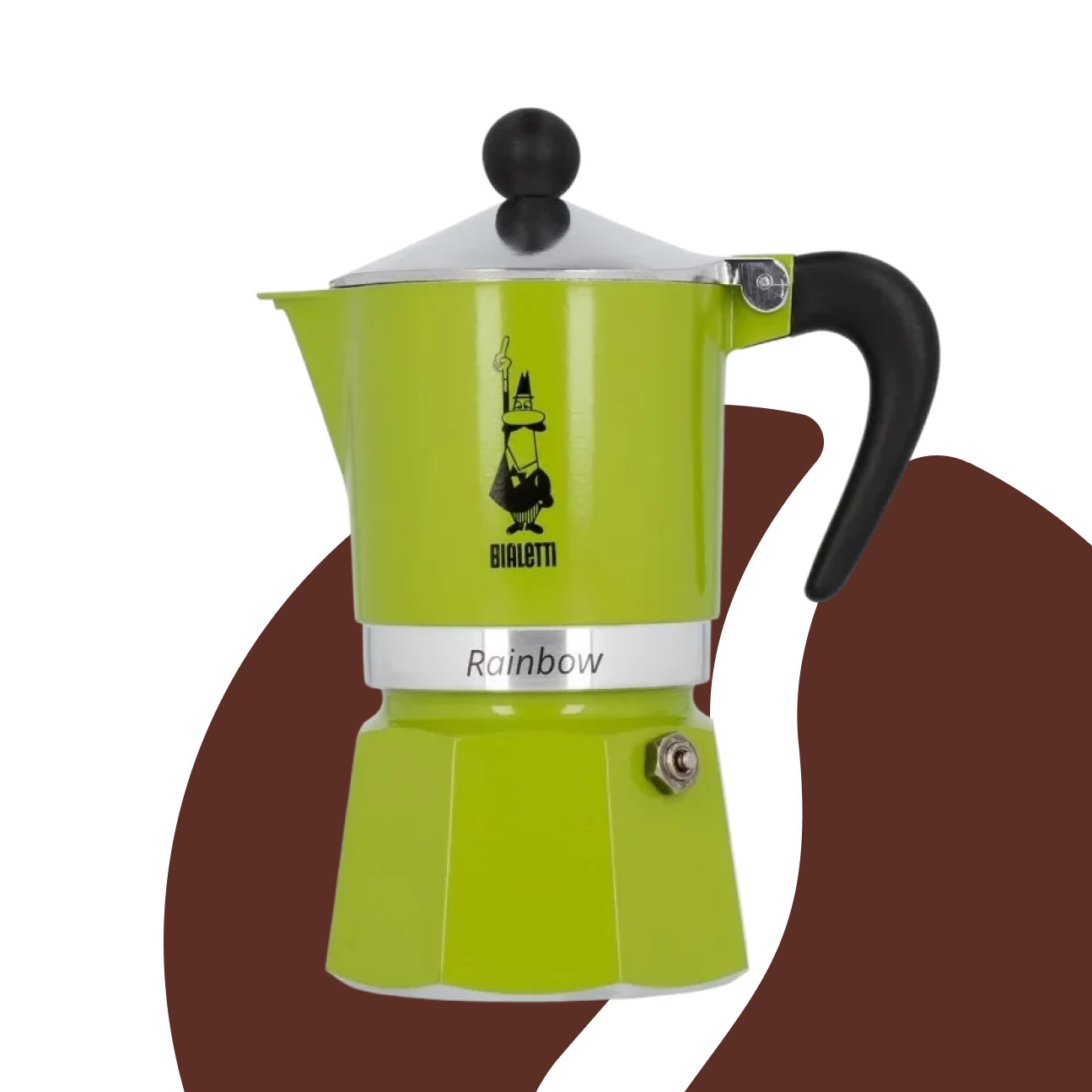 Bialetti Rainbow 3 zelená moka konvice