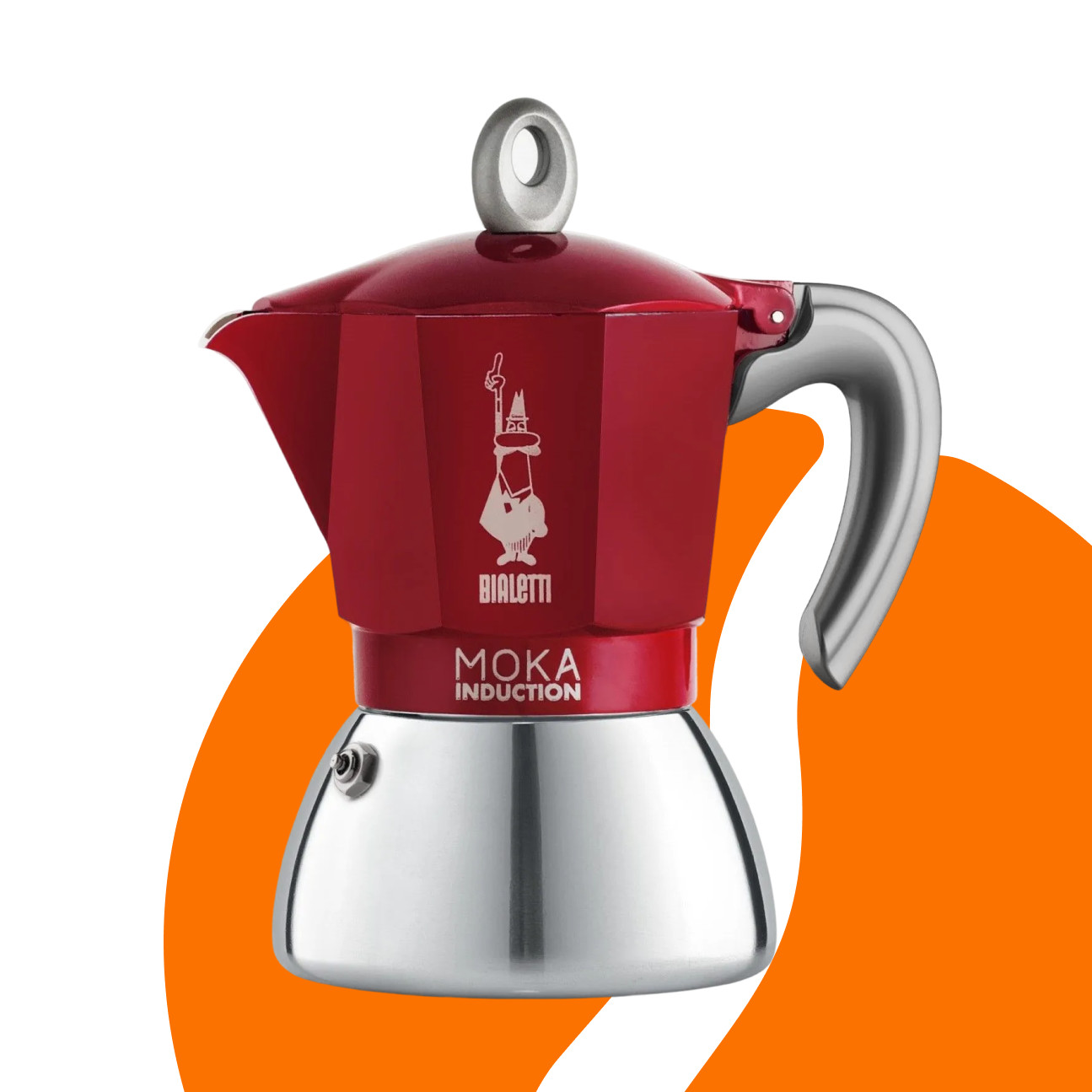 Bialetti Moka Induction 6 šálků červená NEW (obrázek 4)