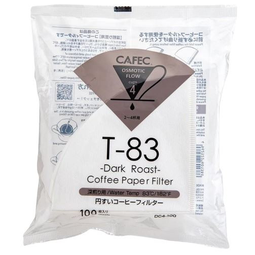 Cafec Dark Roast papírové filtry vel. 02, 100 ks (DC4-100W)
