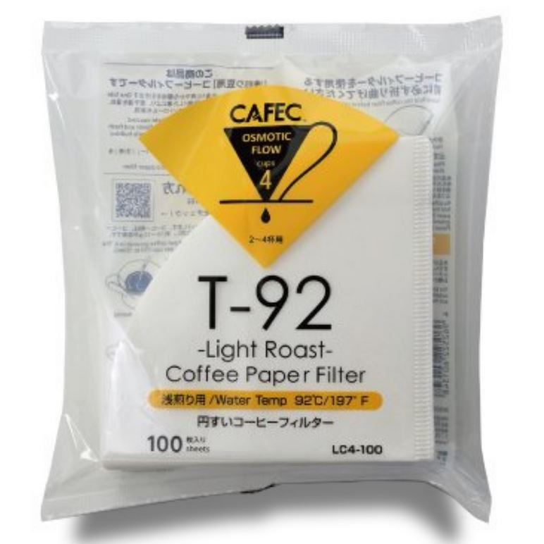 Cafec Light Roast papírové filtry vel. 02, 100 ks (LC4-100W)