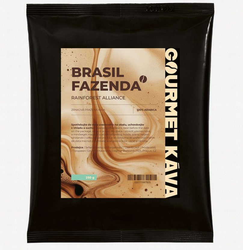 Brazílie Fazenda Rainforest, zrnková káva arabica