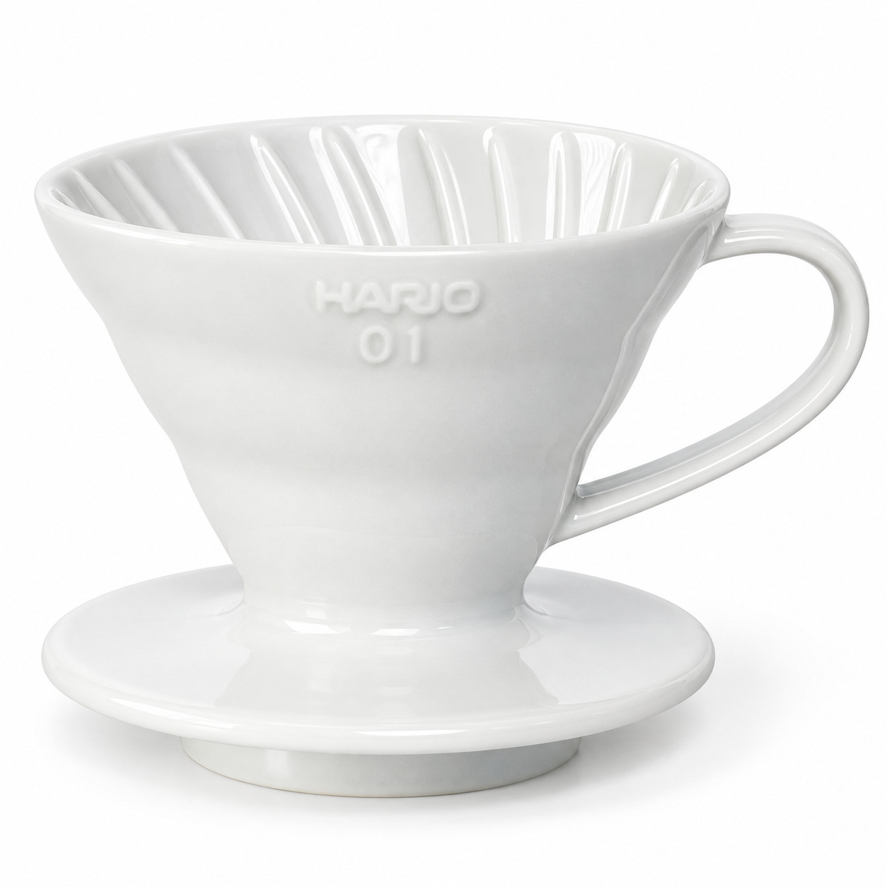 Hario dripper V60-01 keramický - bílý (VDC-01W)