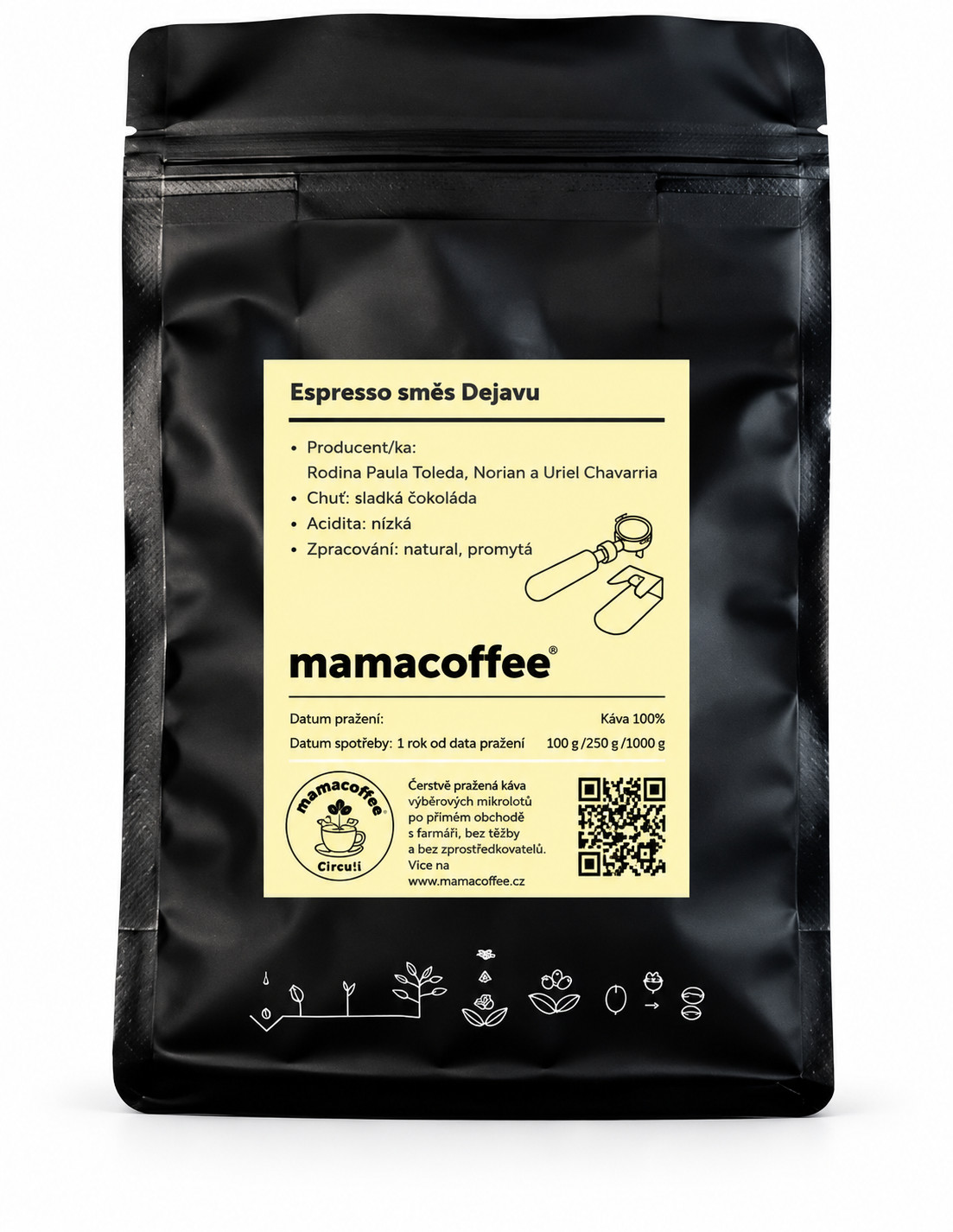 Mamacoffee Espresso směs Dejavu 100g