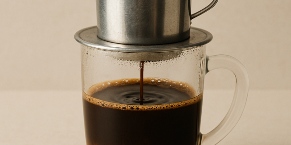 Příprava vietnamské kávy