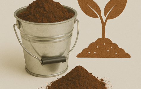 Káva jako hnojivo, logr pro hnojení i do kompostu