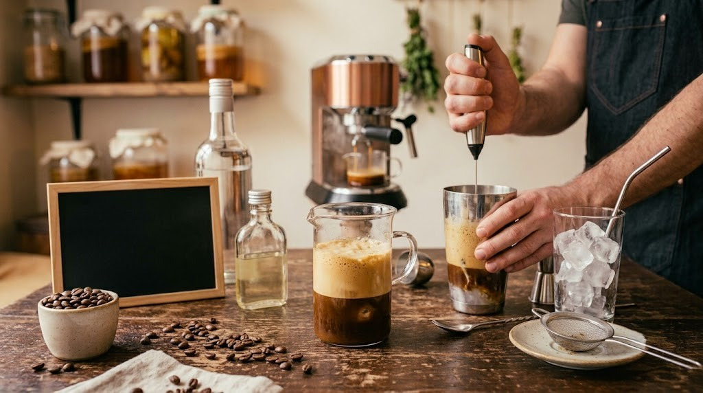 Příprava kávy Fredo espresso