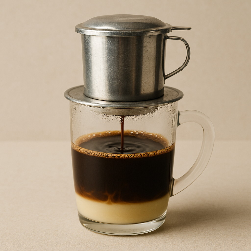 Preparation of Vietnamese coffee
