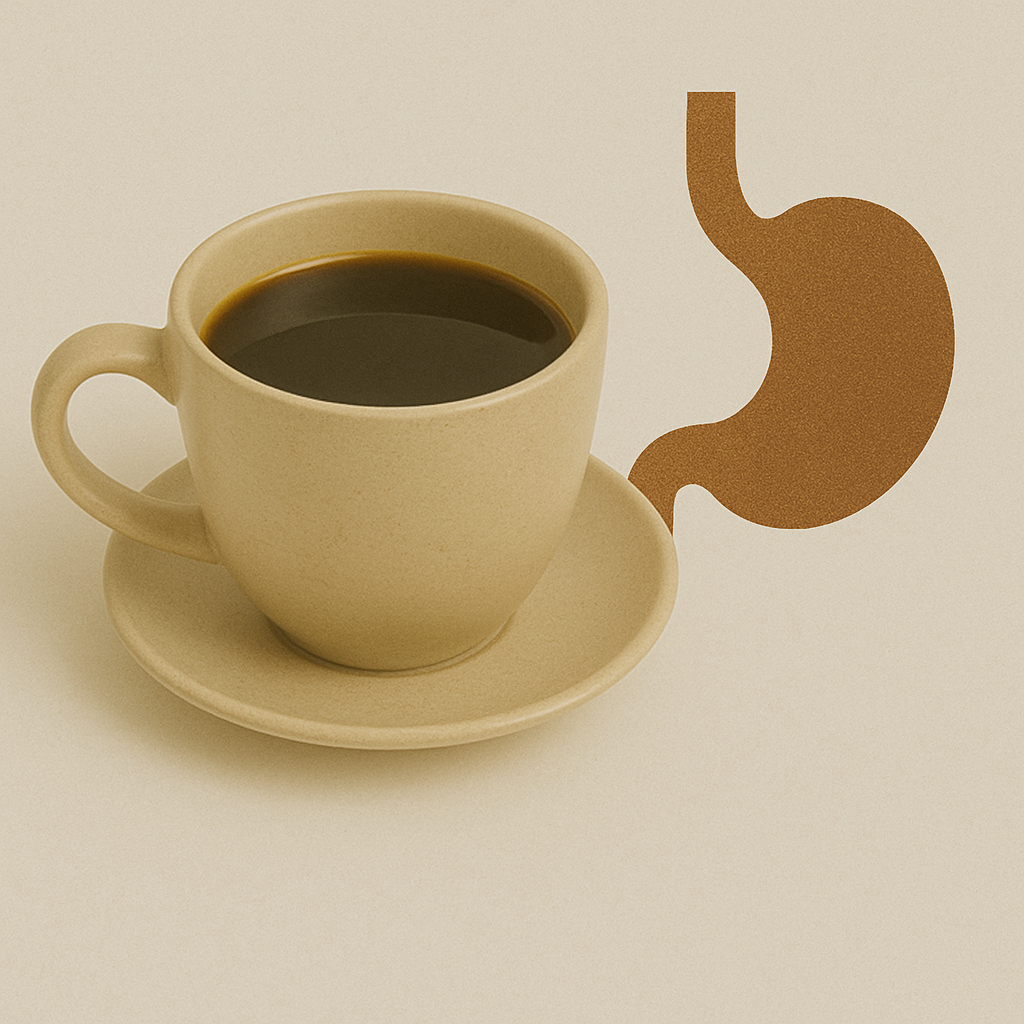 Drinking coffee on an empty stomach